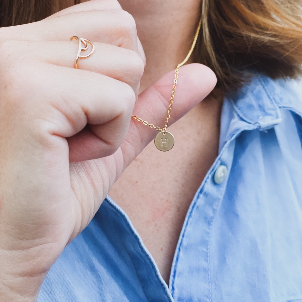Custom Initial Necklace - Picture 2 of 5